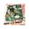 Maison Ghibli Dark Green Stole Oak Leaves – My Neighbor Totoro- Outfits