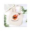 Maison Ghibli Embroidery Canvas Tote Bag Calcifer In A Hurry – Howl’S Moving Castle- Bags
