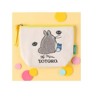 Maison Ghibli Embroidery Pouch Big And Medium Totoro – My Neighbor Totoro- Storage