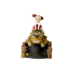 Maison Ghibli Mini Figure Mei And Cat Bus Wooden House – My Neighbor Totoro- Statues