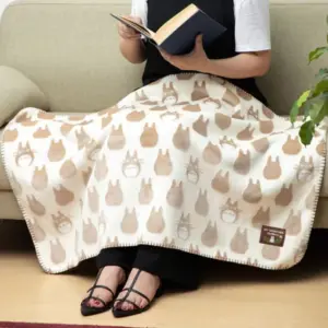 Maison Ghibli Opalised Blanket Totoro Silhouette 70X100 Cm – My Neighbor Totoro- Household Linen