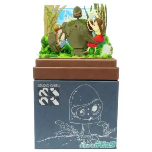 Maison Ghibli Paper Craft Sheeta & Pazu With Robot Soldier – Castle In The Sky- Arts And Crafts