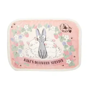 Maison Ghibli Plaid Jiji & Lily With Strawberries 70X100 Cm – Kiki’S Delivery Servi- Household Linen