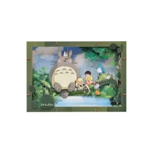 Maison Ghibli Premium Paper Theater Totoro Fishiing – My Neighbor Totoro- Arts And Crafts