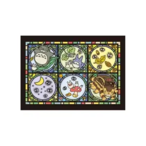 Maison Ghibli Stained Glass Puzzle 208P Totoro & His Friends – My Neighbor Totoro- Jigsaw Puzzle
