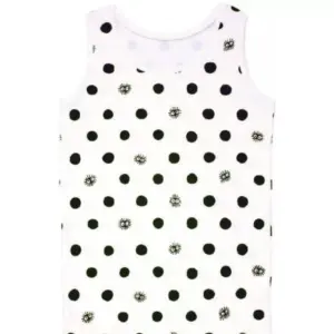 Maison Ghibli Tank Top Totoro Kurosuke White Dots (Women)-My Neighbor Totoro- Outfits